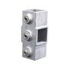 Conector de Tubo Quadrado de Liga de Alumínio Conexão de Reposição Fixador Junta Fixa Cotovelo de 3 Vias Acessório de Tubo Fácil de Instalar