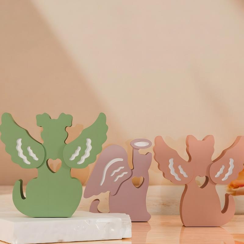 Nonstick Silicone Angel Cats Dog Mold for Crafting Ornament Candle Home Decoration Mould Unique Gift Making Molds