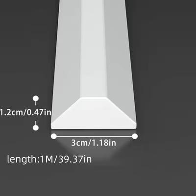 1pc 1M/39.37in Silicone Water Stopper Strip Kitchen Countertop Bendable Water Retaining Strip Shower Bottom Seal Strip Barrier