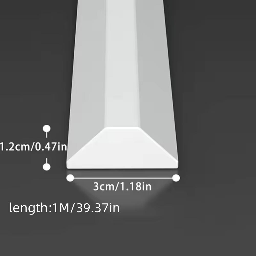 1pc 1M/39.37in Silicone Water Stopper Strip Kitchen Countertop Bendable Water Retaining Strip Shower Bottom Seal Strip Barrier