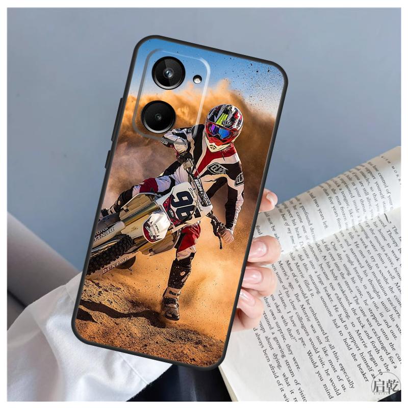 Moto Cross Motorcycle Sports For Realme C61 C63 C71 C55 C67 C51 C75 C65 C53 C35 11 12 13 14 Pro Plus GT6 GT7 15 Pro Case