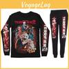 Jogger Halloween Sweatshirts Cosplay Terrifier Pants Two Piece Set Fashion Streetwear Sweatpants Women Mens 2pcs Jogger Set