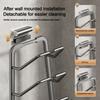 Punch-Free Pot Lid Storage Rack Wall Hanging Kitchen Storage Rack Pot Lid Holder  for Kitchen
