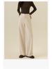 Guang Mei Women's 2025 Winter Velvet-Enhanced Silk Wool Straight-Leg Pants: Slimming, Casual, and Wide-Leg Fit