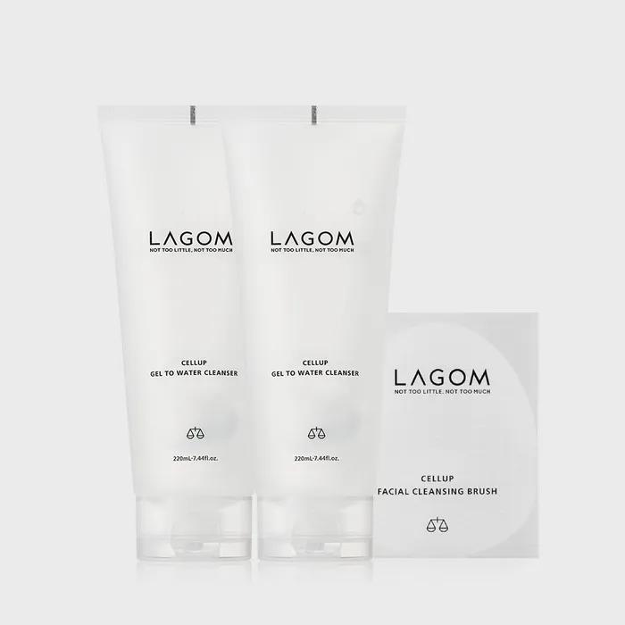 Gel-to-Water Cleanser 220ml x 2 + Cleansing Brush