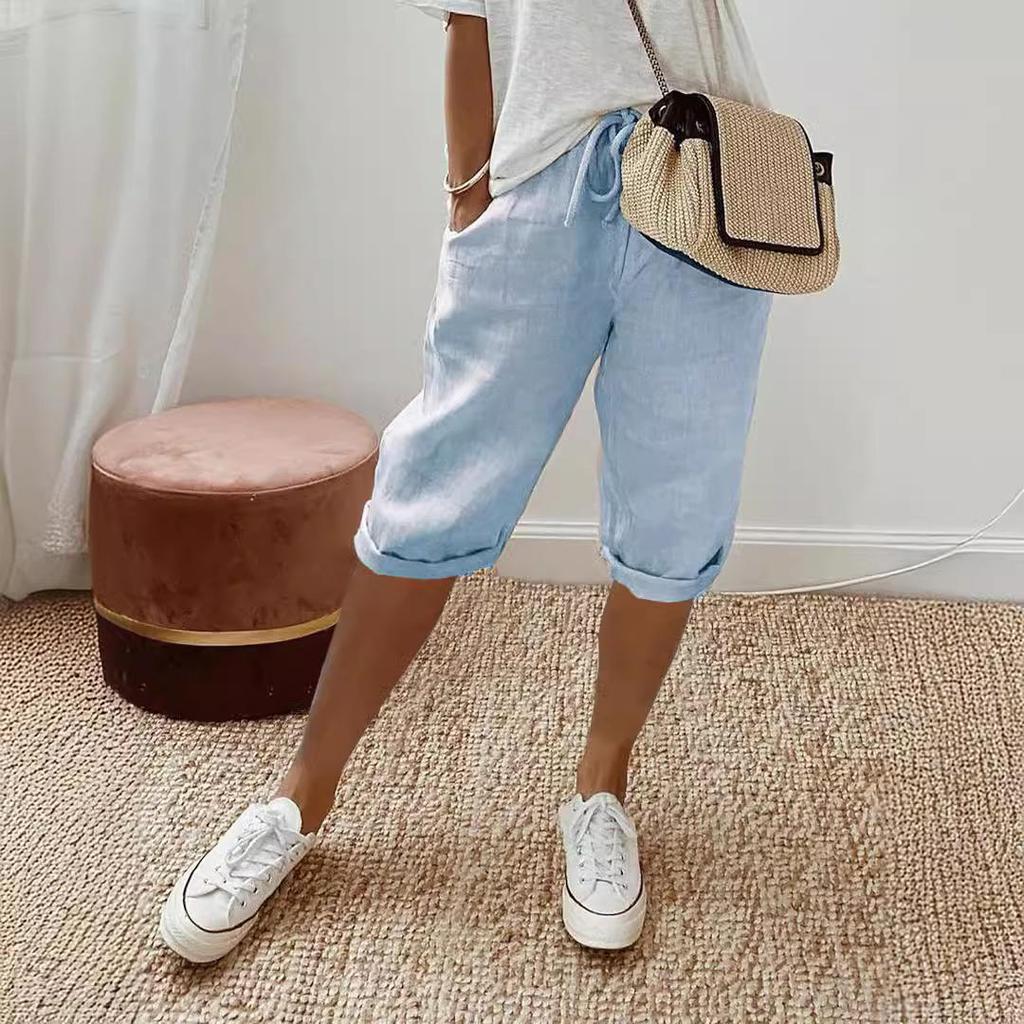 Pantaloncini Estivi da Donna Linea Running Allenamento Pantaloncini Larghi Pantaloni Cargo con Tasche