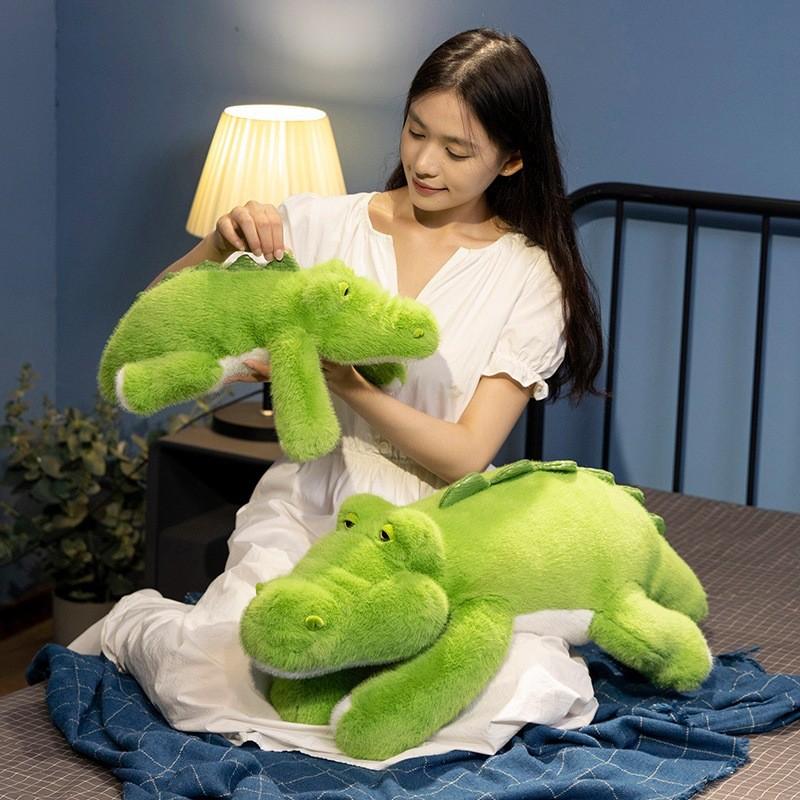 Crocodile Plush Green Toy Animal Stuffed Doll Room Bed Decoration Kids Gift