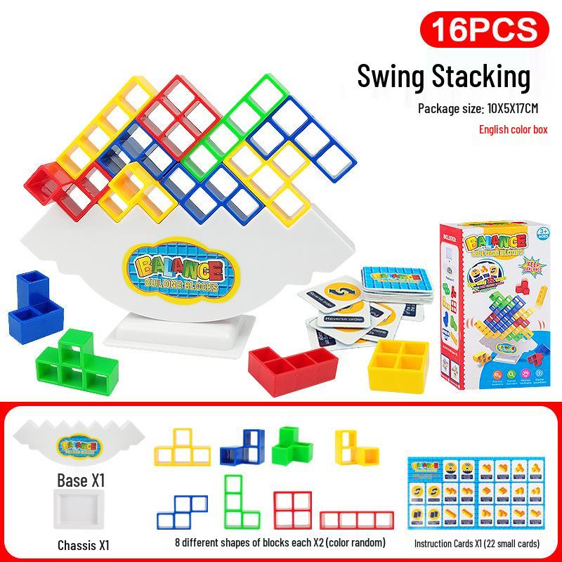 Balance Game: Wobble Stacker Blocks - Children s Desktop Gift Toy