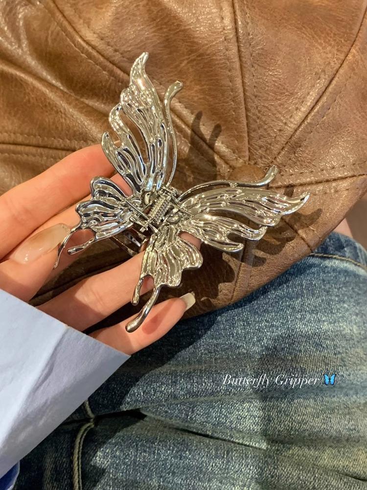 

Новая женская заколка для волос Бабочка с кисточкой Модная китайская дизайнерская заколка-краб Винтажная геометрическая полая Трендовая бижутерия Аксессуары