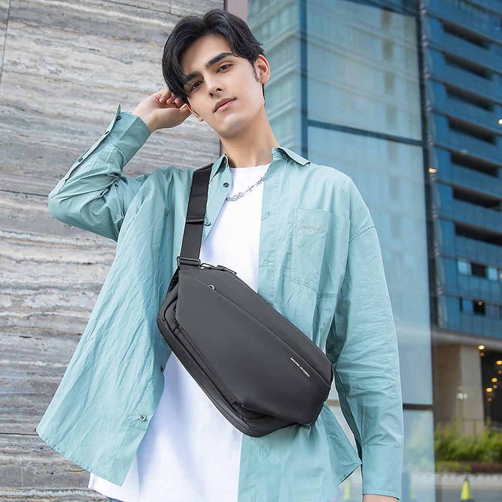 MARK RYDEN Brašna přes tělo 3cestná taška přes rameno Pánská oblíbená ledvinka Crossbody taška Crossbody ledvinka Volný čas Sport Outdoor Rybaření Cestování Běh