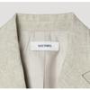 [shs Miss] Short Sleeve Linen Slim Fit Jacket Swwjkp22160