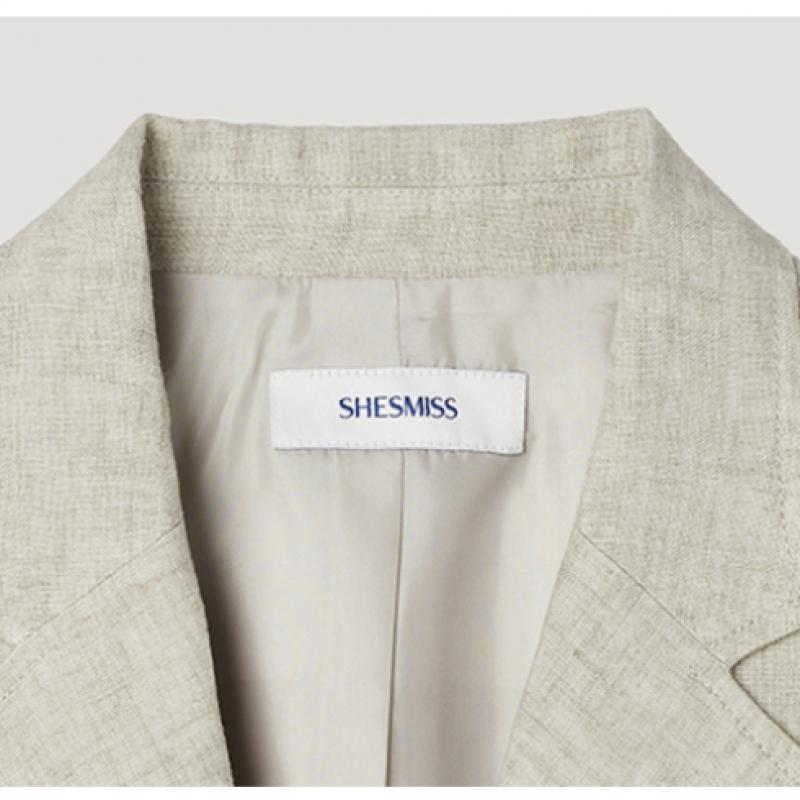 [shs Miss] Short Sleeve Linen Slim Fit Jacket Swwjkp22160