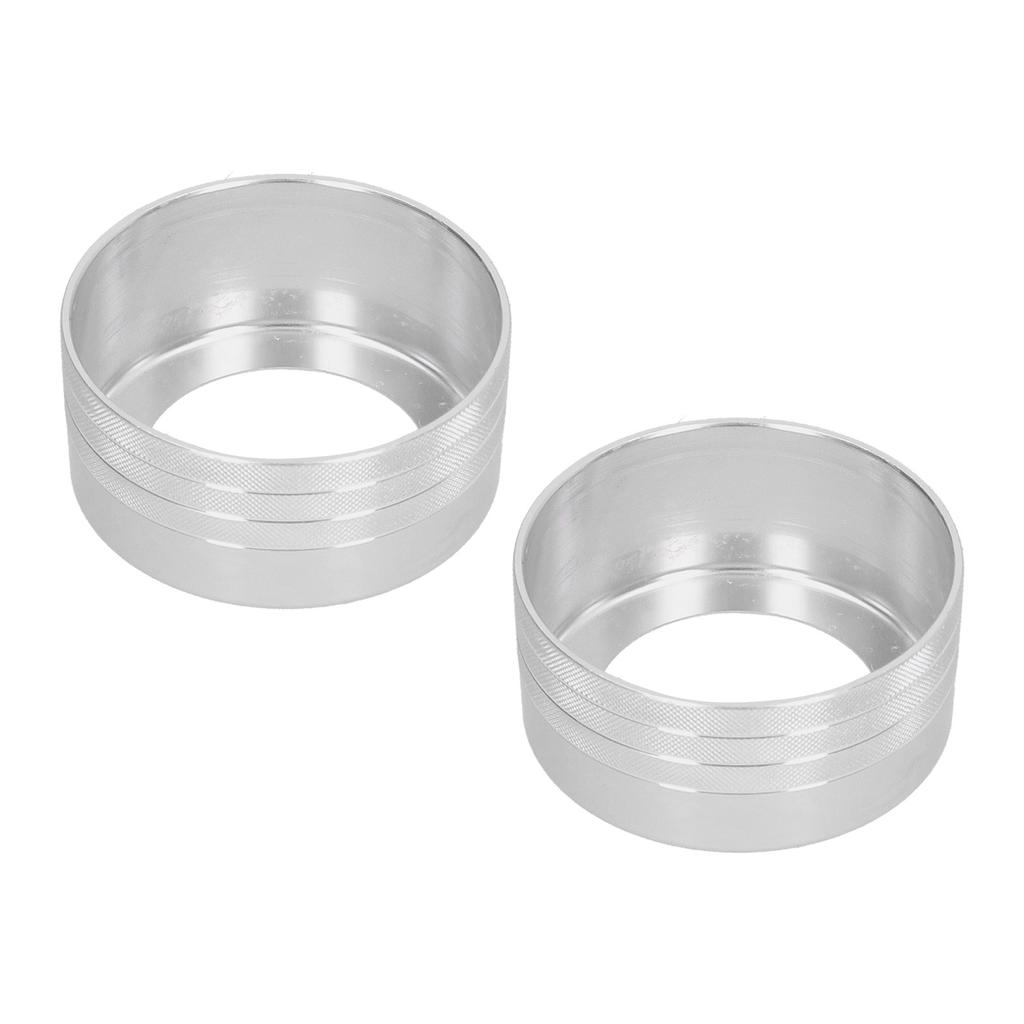 2 st Aluminiumlegering Luftkonditionering Brytare Vred Trim Passar för Tundra 2014‑2018