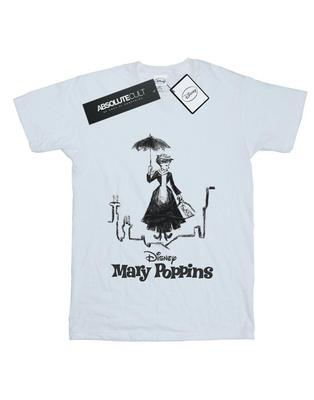 Womens/Ladies Mary Poppins Rooftop Landing Cotton Boyfriend T-Shirt