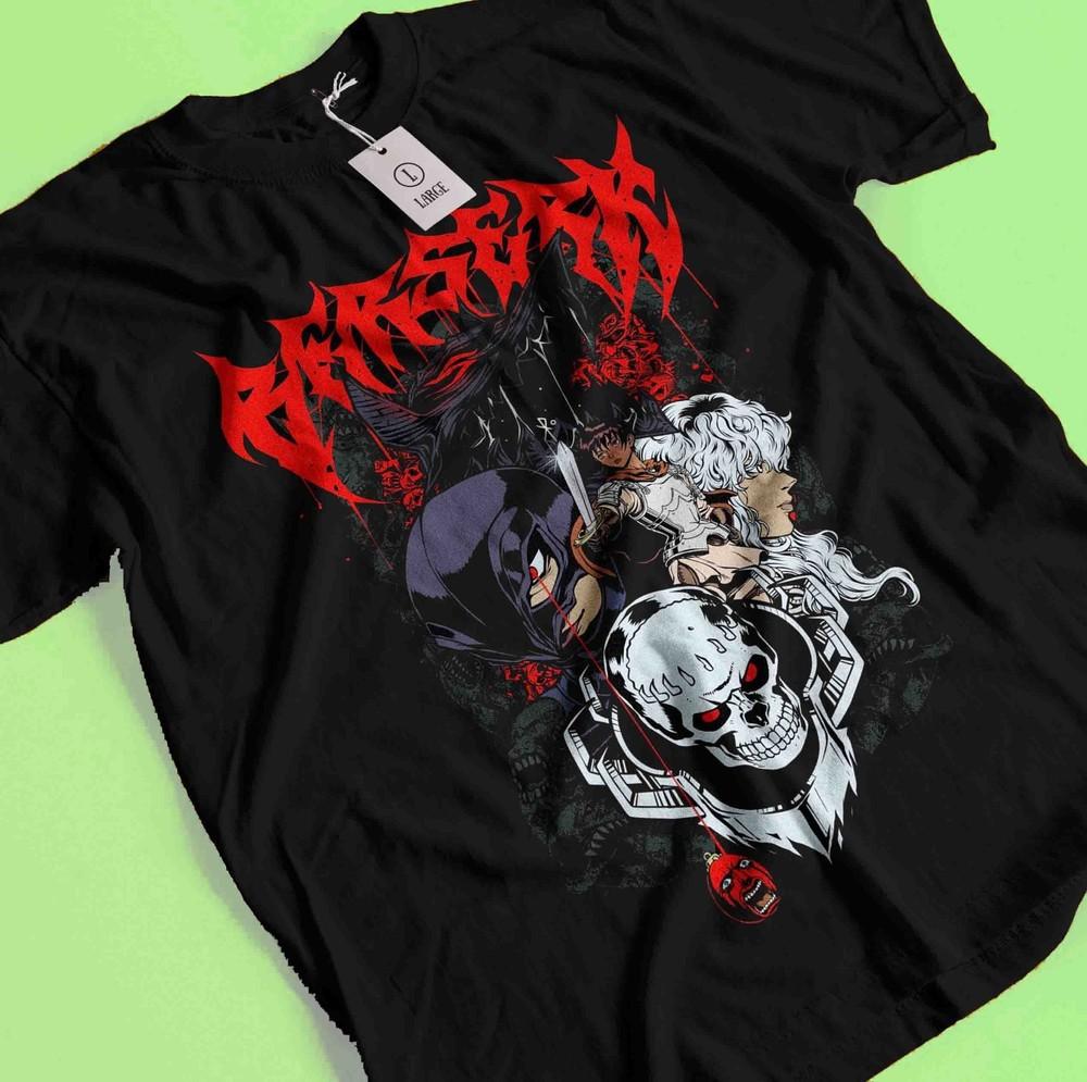 Berserk TShirt Japanese Anime Tshirt Guts Manga Shirt Casca Shirt Anime Tee Unisex T-Shirt S