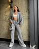 2025 Women's Solid Color Zip Cardigan Sweatshirt - Casual Spring Fashion