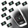 2/5/10Pcs Carbon Fiber Steering Wheel Car Logo Emblem 3D Stickers For Skoda Octavia Superb Rapid Kodiaq Karoq Fabia Kamiq Roomster Citigo