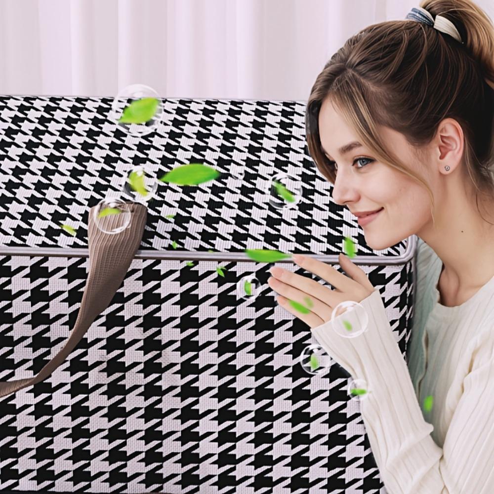 Heavy-Duty Foldable Storage Box - Under-Bed Organizer with Space-Portable Clothes & Bedding Storage Bin for Home, Dorm, Travel - Dustproof Fabric Bin