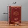 Scatola portaoggetti in legno stile europeo effetto libro – Oggetto decorativo vintage a forma di libro per esposizione