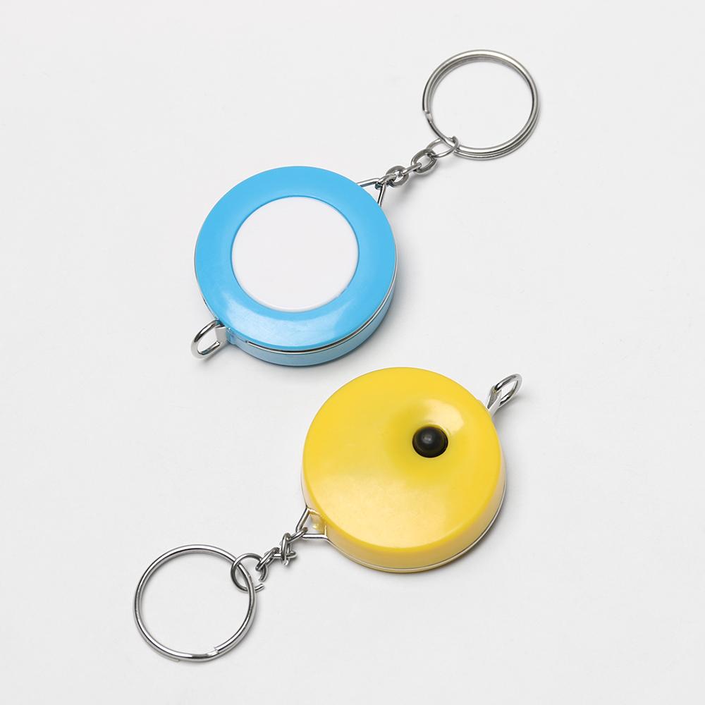 Retractable Measurement Candy Color Camping Tape Measure Keychain Soft Ruler Measuring Tool