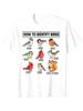 Wie man Vögel Nichtvögel Eichhörnchen identifiziert Lustige Bilder Vogelbeobachter Und Gelegenheits-Grafik-T-Shirtswounisex Kleidung Sommer Y2k