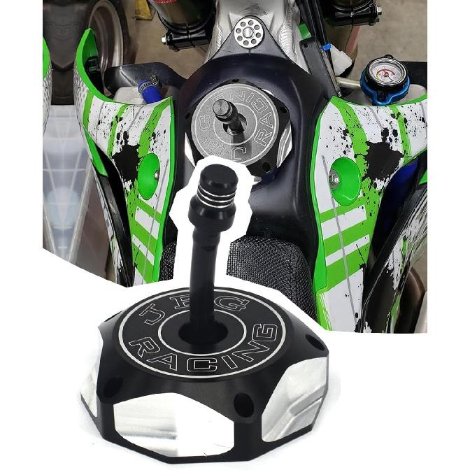 

JFG RACING Dirt Bike Gas Cap Fuel Tank Cap With Vent Hose for KX250/250F/450/450F, KLX110/110L/140/140L/140G/450R, YZ85/125/250/250X/450F And More чёрный