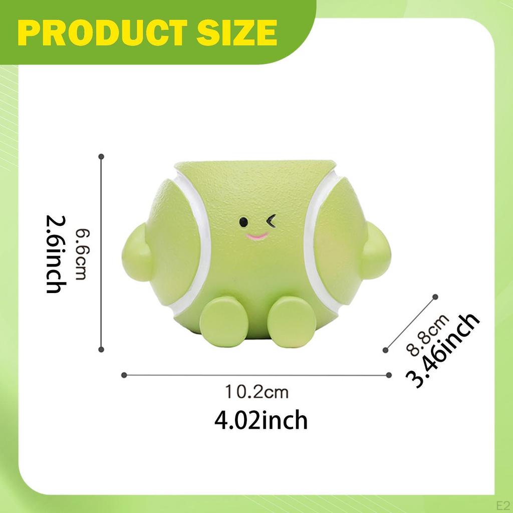 Small Face Planter Flower Pot Home Decor Sports Themed Creative Resin Plant with Drainage for