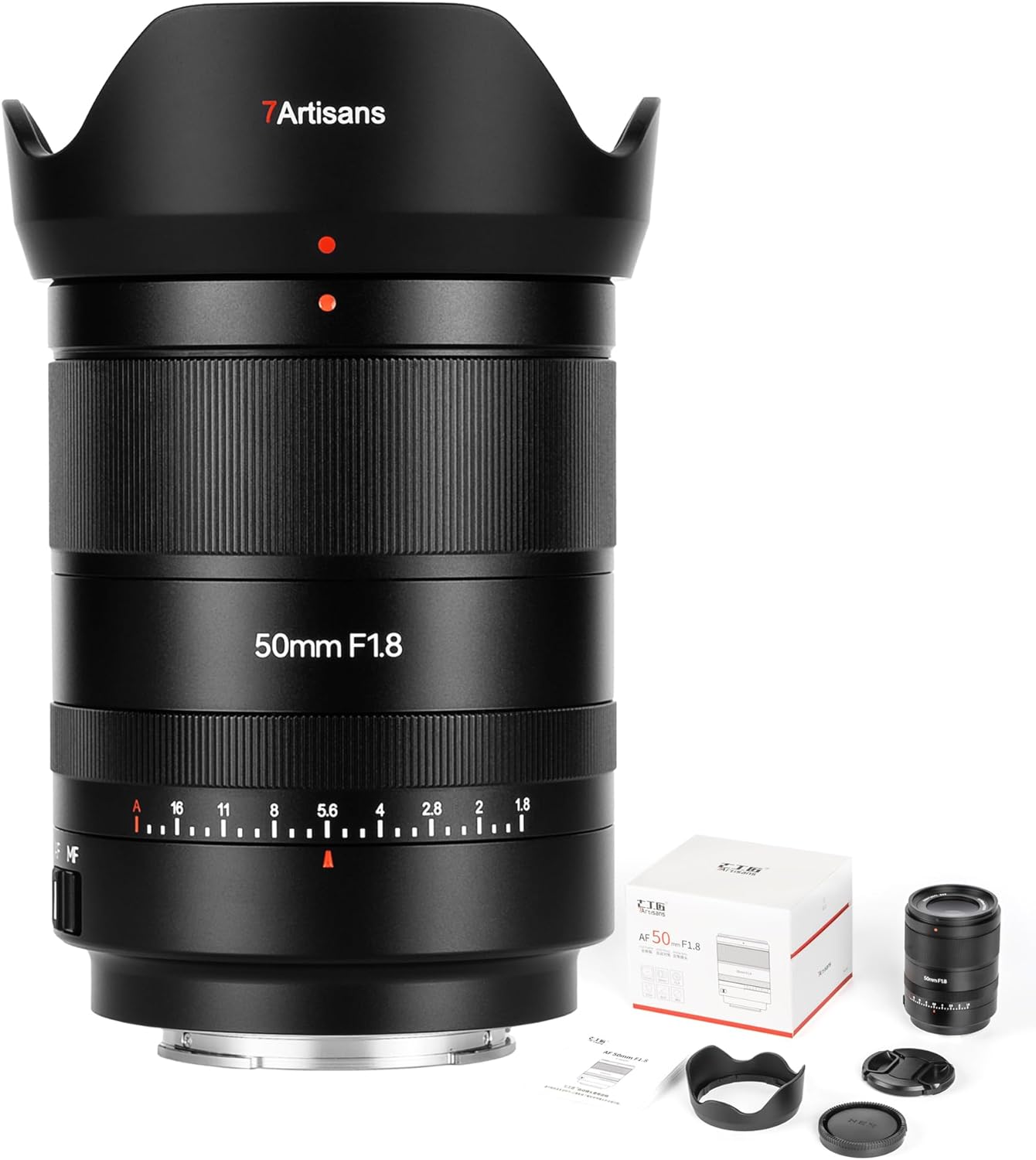 

Объектив для фотоаппаратов artisans AF 50 мм F1.8, полнокадровый, с большой диафрагмой, постоянным фокусным расстоянием, объектив STM с автоматической ручной фокусировкой чёрный