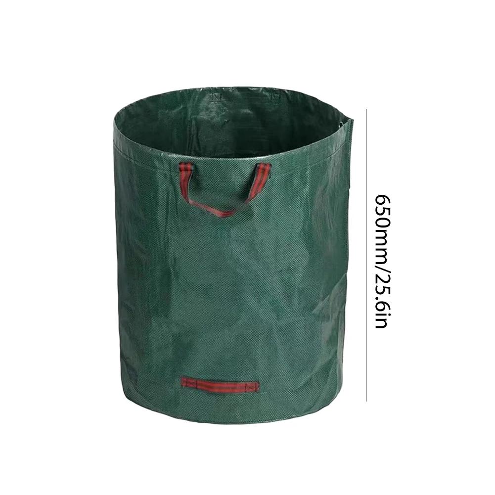 Garden Waste Bag 60L-500L Large Capacity Garden Bag Foldable Reusable Waterproof Leaf Sack Weed Trash Can Container Yard Leaf