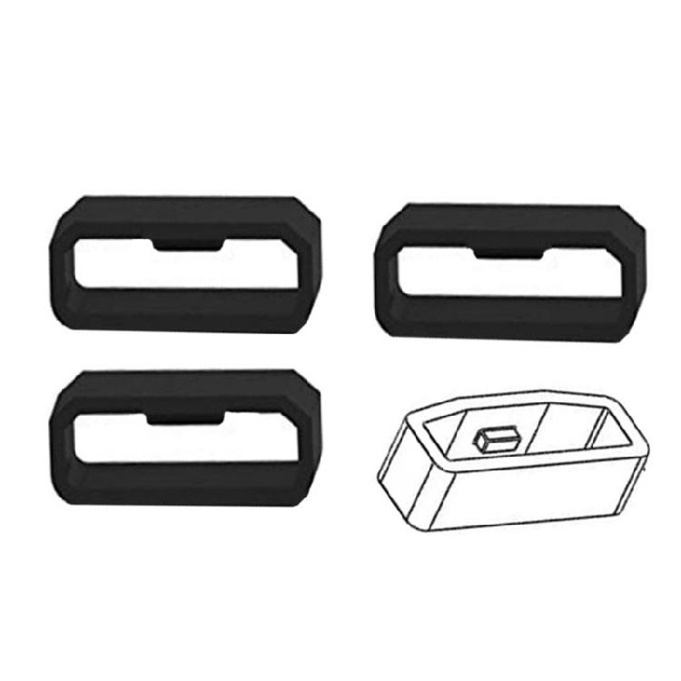 Silicone 20 22 26mm Straps Band Keeper Loop Holder Retainer Ring for Smartwatch