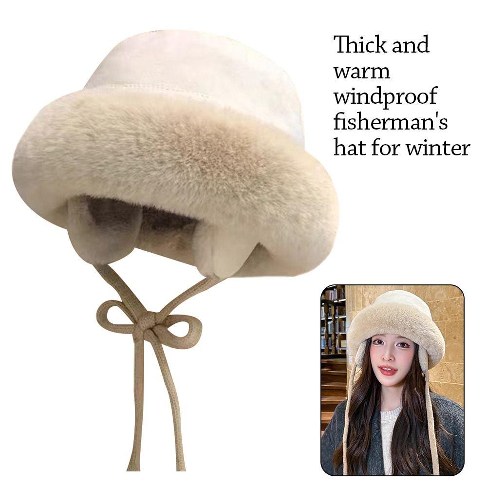 Outdoors Thick Bomber Hat Warm Ear Protection Ushanka Fur Hat Windproof Casual Ski Russian Cap for Men Women