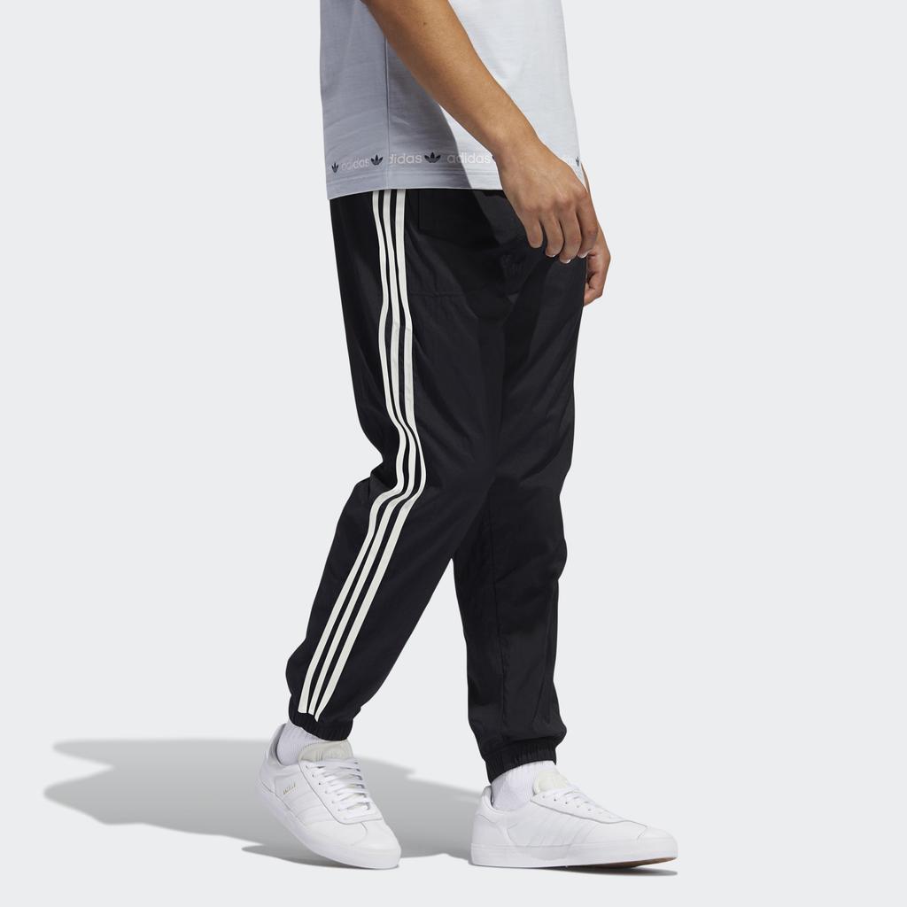 Adidas Originals Trefoil Reverse Tp Track Pants Knit Breathable Elastic Cuffs Men Bottoms Black GN3819