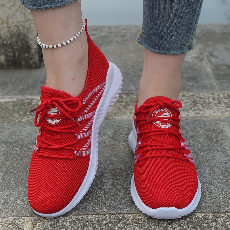 Atmungsaktive Slip-On Flache Schuhe für Damen mit Weicher Sohle - Ganzjahres Leichte Sneaker Geeignet zum Gehen, Täglichen Pendeln, Bequeme Freizeitschuhe