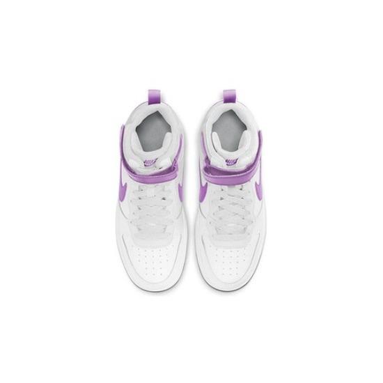 Nike Court Borough 2 Mid White Fuchsia Glow - CD7782-103