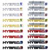 3D Metall 13,4cm * 2cm HYBRID Buchstaben Abzeichen Aufkleber Heckklappe Frontgrill Emblem Decal Geeignet für die meisten Autos