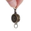 Key Ring ID Lanyard Keychain Belt Metal Badge Holder Retractable ID Card Badge Reel Chrome Work Card Keychain
