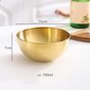 1PC High Quality Kitchen Cutlery Soup Bowl Household Mixed Rice Fruit Salad Bowl Korean 304 Stainless Steel Ramen Noodles Bowl
