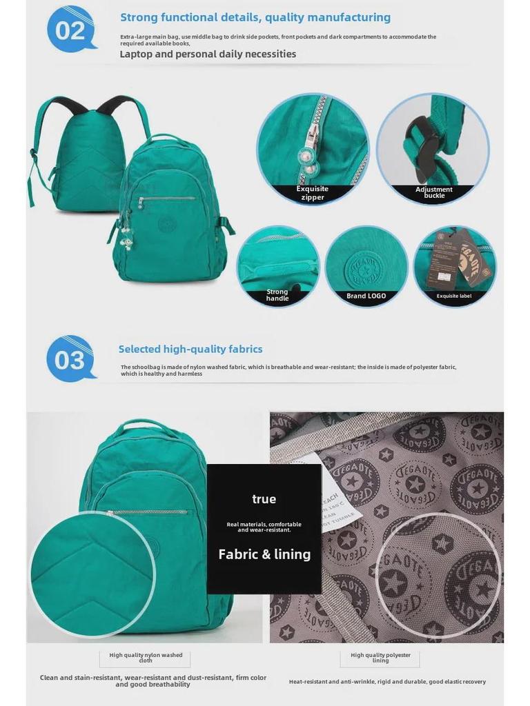 Wysokiej klasy plecak sportowo-podróżny dla studentów i dorosłych - Stylowy, Duża pojemność