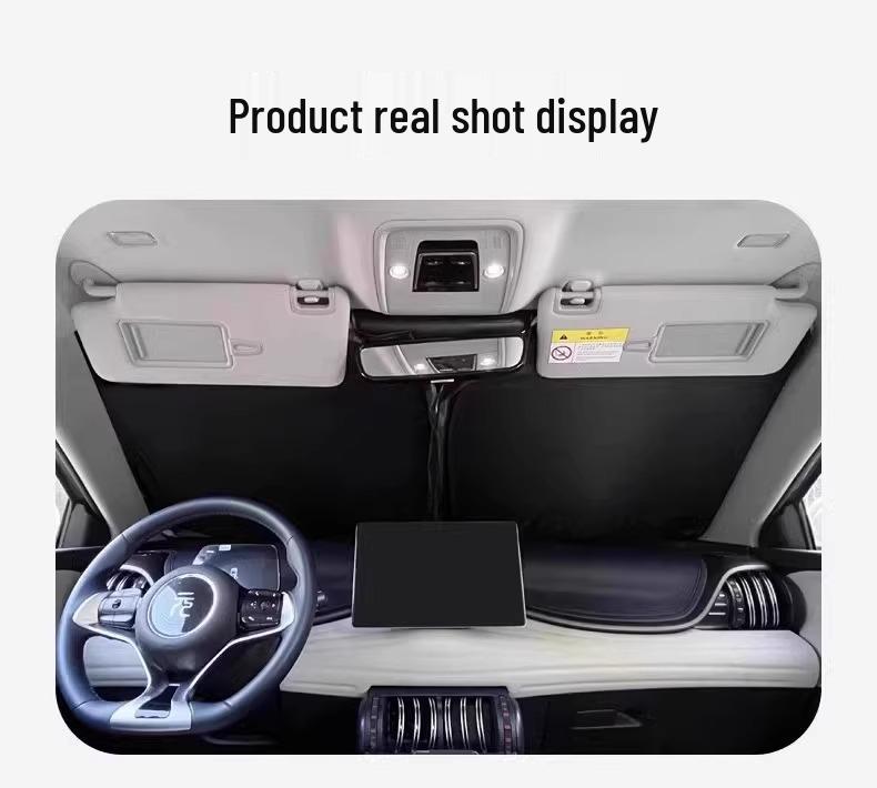 Parking Essentials: Car Sun Shade Blackout Umbrella for Heat Insulation and Protection
