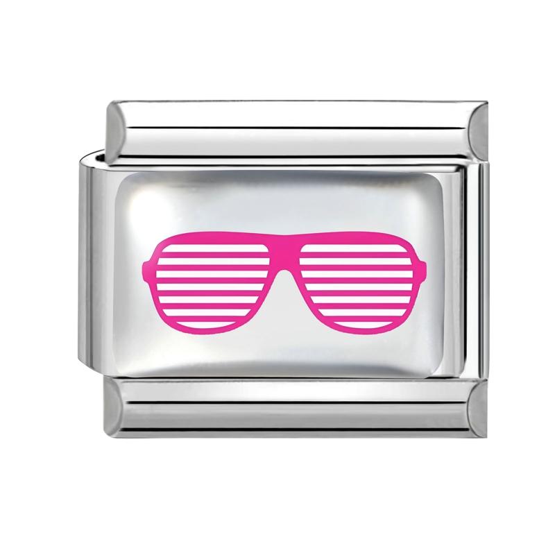 Sweet DIY Making Pink Y2K Italian Charm Bracelet Flowers Lips Bow Heart Eyes Music Bead Fit 9mm Stainless Steel Fashion Jewelry