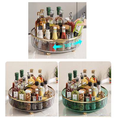 Organizer Obrotowy Lazy Susan, Obrotowy Organizer do Szafki, Kuchni, Spiżarni, Stołu Jadalnego, Blatu, Toaletki, Pojemnik do Przechowywania Żywności