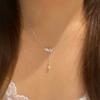 Galaxy Bright~ Zircon Pearl Pendant Necklace Light Luxury Premium Clavicle Chain Exquisite Design Neck Chain Women's