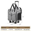 New Wheeled Breathable Cat Carrier Backpack - Portable Double Shoulder Pet Carrier