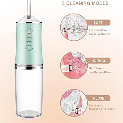 Electric Oral Irrigator Detachable Water Flosser Portable Dental Water Jet Waterproof Teeth Cleaner 4 Nozzles Oral Care