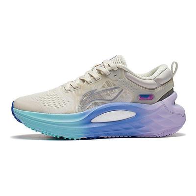Li Ning Lijun 6 Reflective Stability Lightweight Low-Top Running Shoes Women Running Shoes Pearl-White ARZS002-7