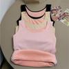 New Women Thermal Underwear Top Winter Fashion Plus Velvet Shirt Warm Female Undershirt Sleeveless Vest