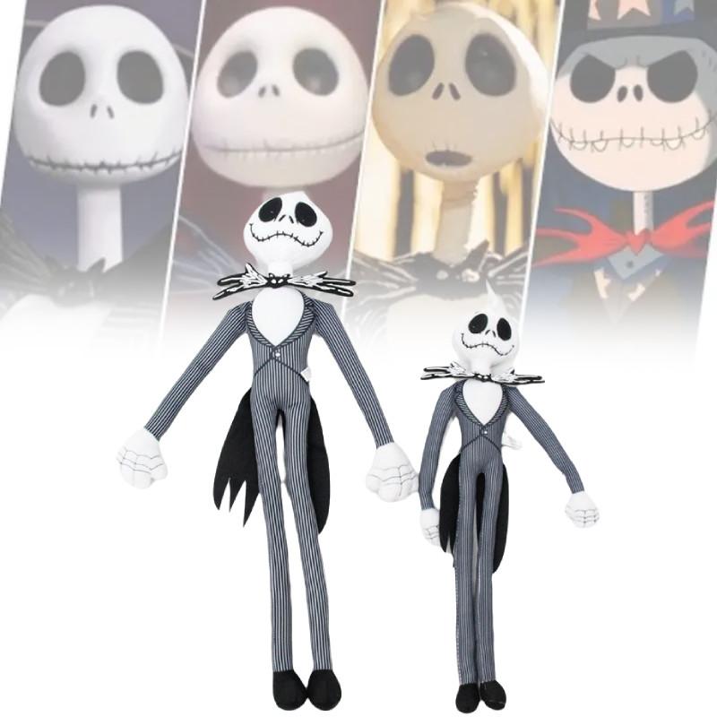 Entzückendes Plüschtier Jack Skellington Puppe Perfekt für Halloween- und Weihnachtsfeiern