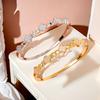 Four-leaf Clover Bracelet Full of Diamonds Shell Flower Bracelet Hollow Light Luxury Fashion High Sense Niche Design Temperament Women 2026