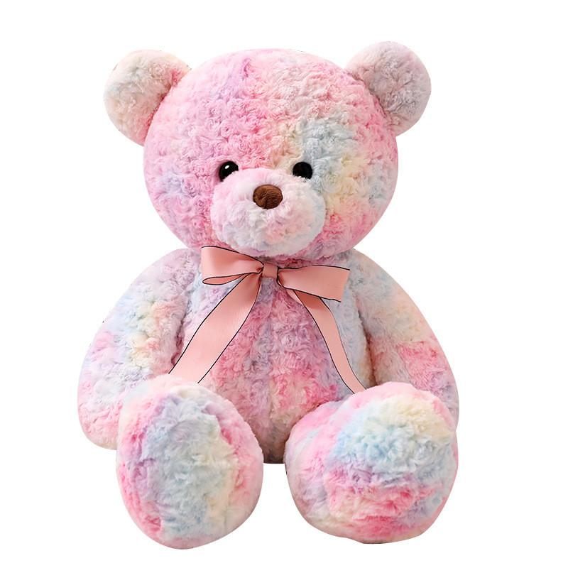 Rose Pink Cuddly Teddy Bear Plush Stuffed Animal For Children Birthday Presents