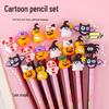 Creative 3D Cartoon Pencil Toppers - Cute Silicone Pen Caps for Halloween & Christmas Decorations